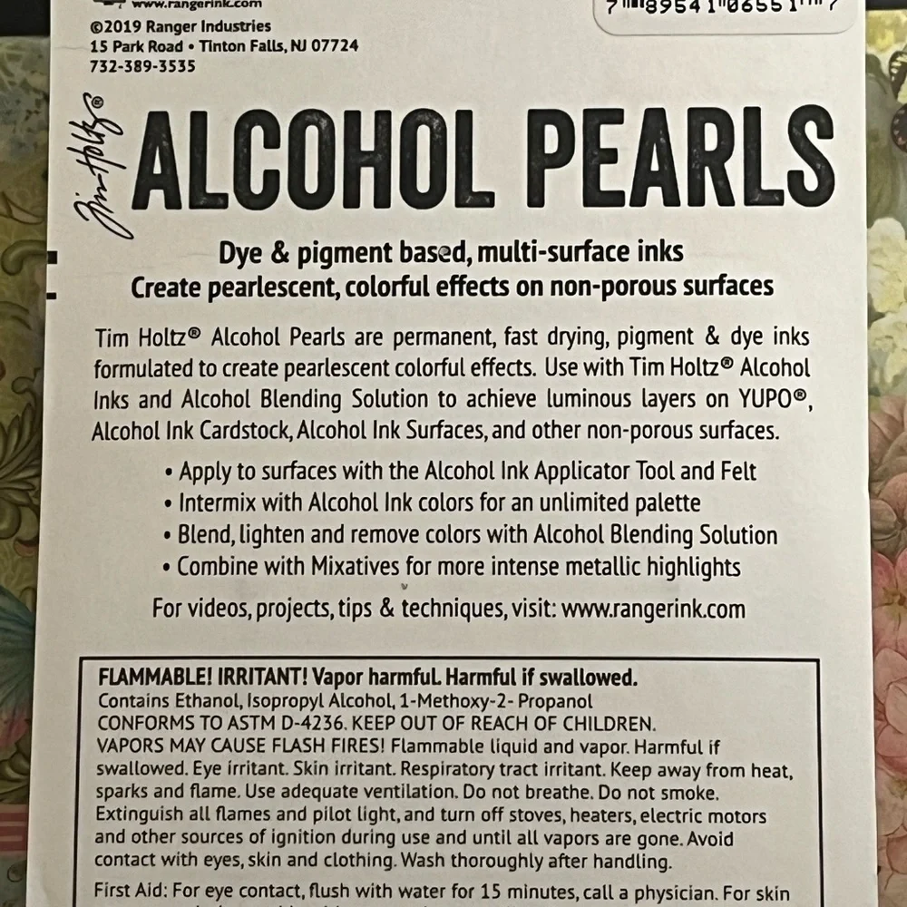 Ranger Alcohol Pearls Ink Set - Deception, Splendor, Alchemy - Picture 2 of 2